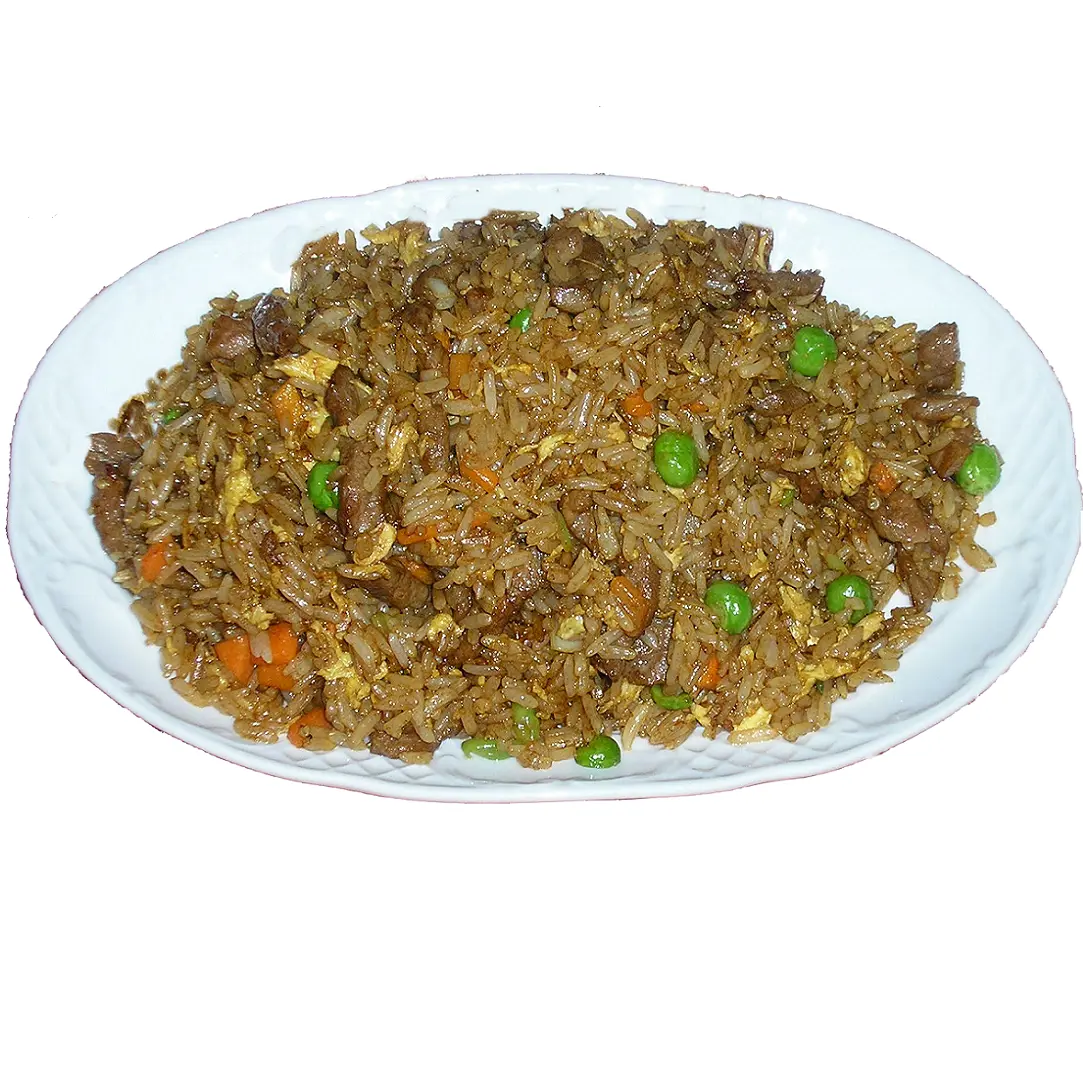 Arroz frito con ternera