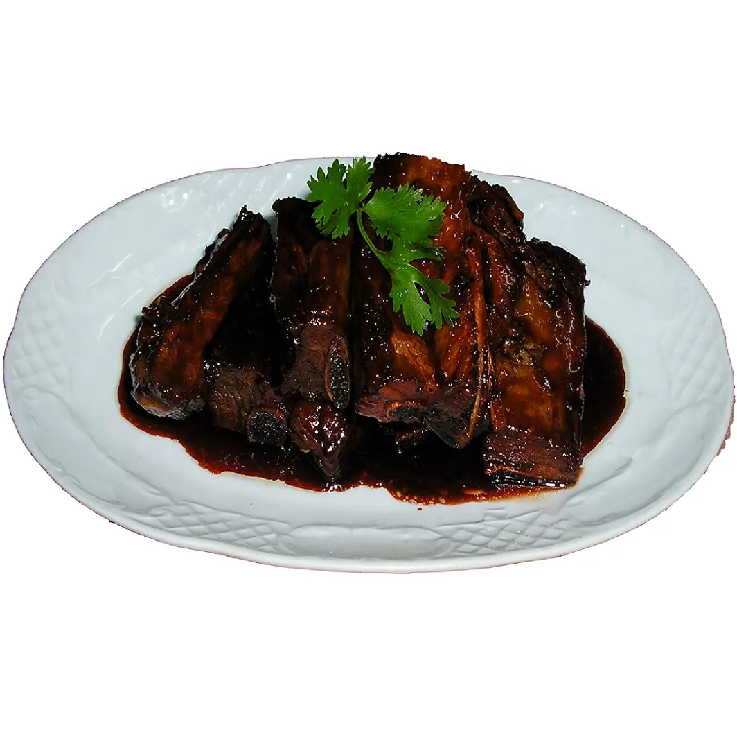 Costilla con salsa barbacoa